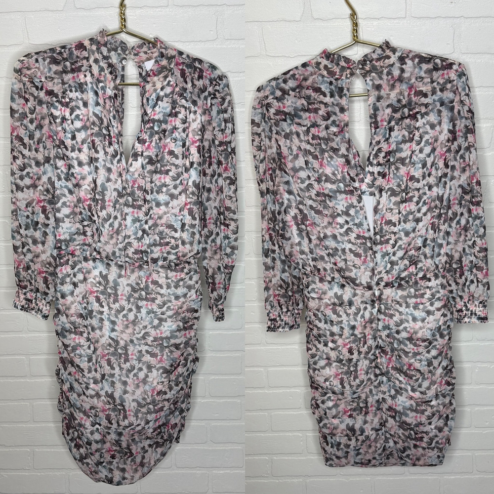 REISS Dakota Floral Printed Dress sz 6 NWT - Picture 5 of 13